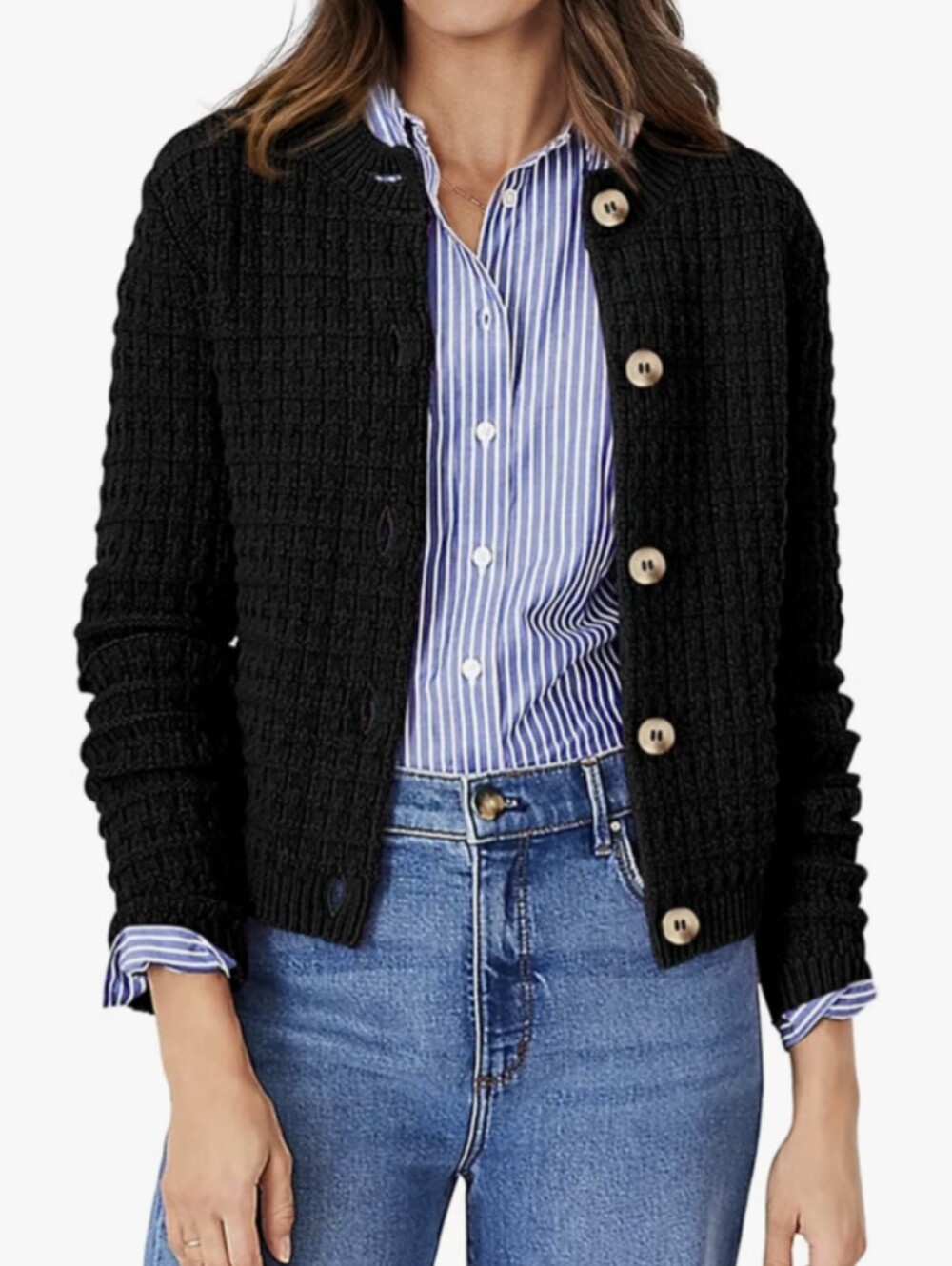 ATHMILE | cotton knit cardigan